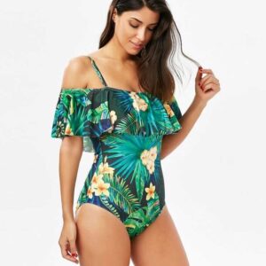 Floral Print Bathing Suit For Women