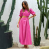 Long Sense Asymmetric Commuter Puff Sleeve Elegant Women's Dress - Image 5