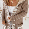 Women's Printed Mid-length Sweater/Cardigan - Image 2