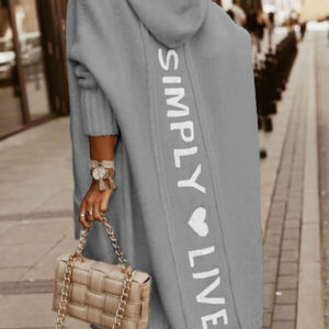 Simply Live printed long cardigan for women